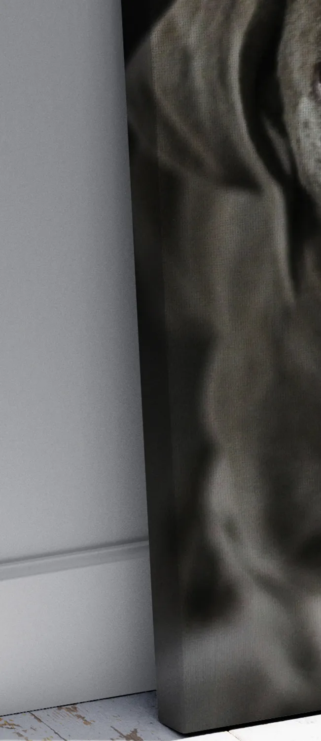 Detalle del borde con imagen doblada